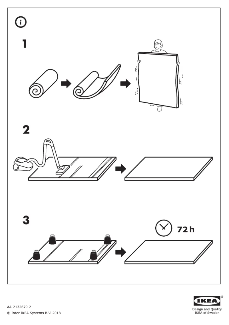 Page 1 de la notice Manuel utilisateur Ikea VIRKLUND 005.179.46