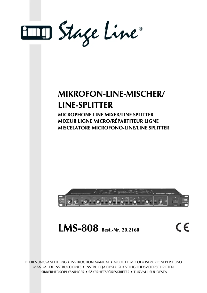 Image de la première page du manuel de l'appareil LMS-808