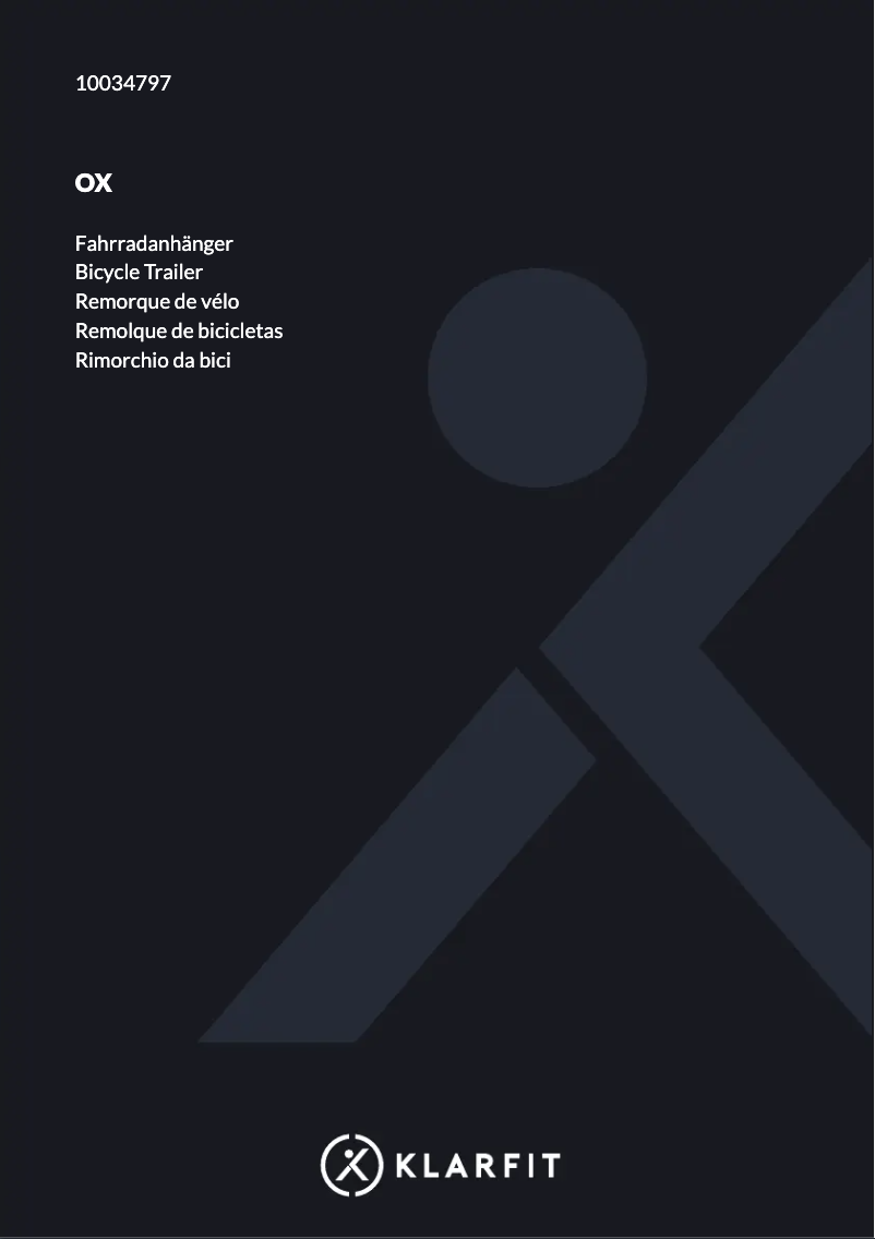 Page 1 de la notice Manuel utilisateur Klarfit OX