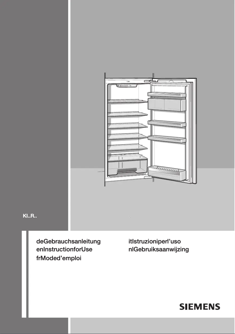 Page 1 de la notice Manuel utilisateur Siemens KF18RA50