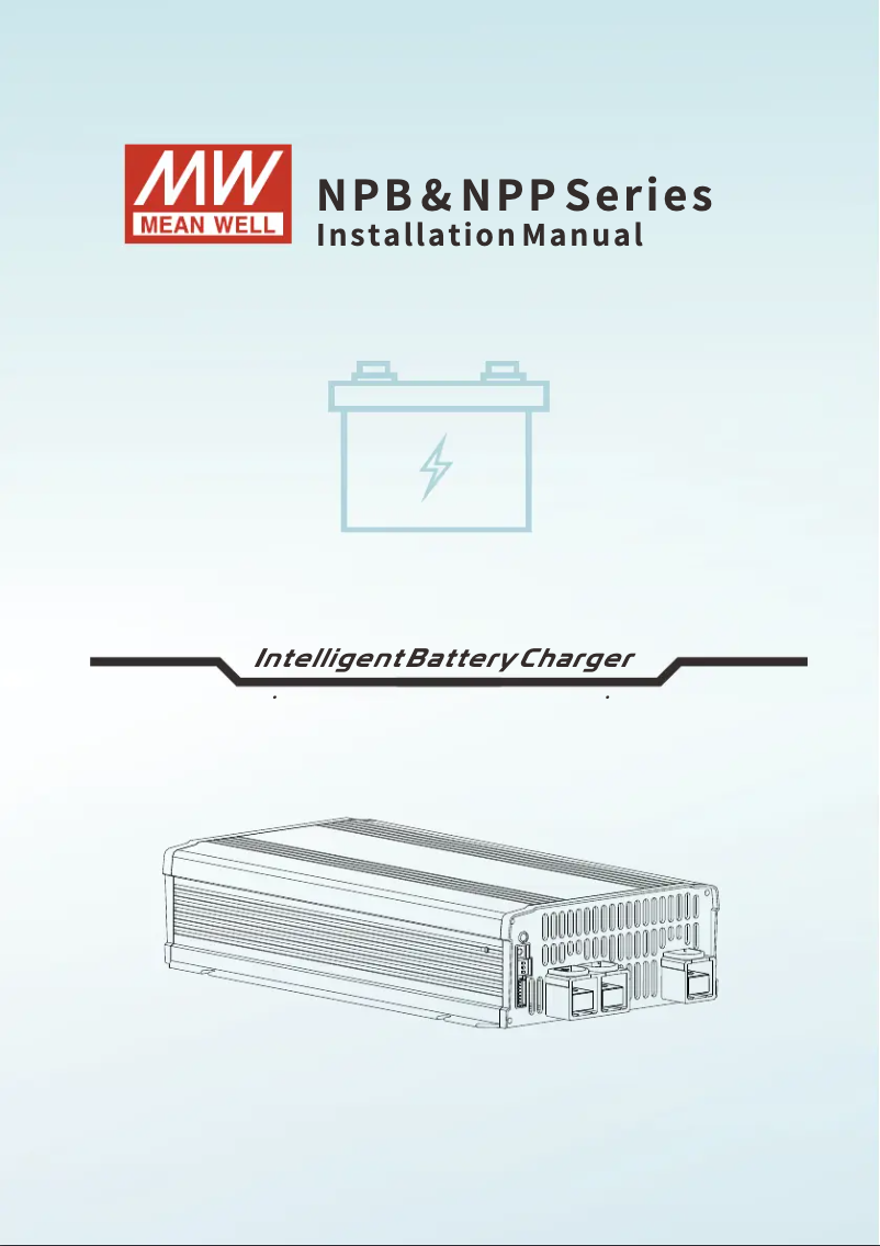 Page 1 de la notice Manuel utilisateur Mean Well NPB-1700-24