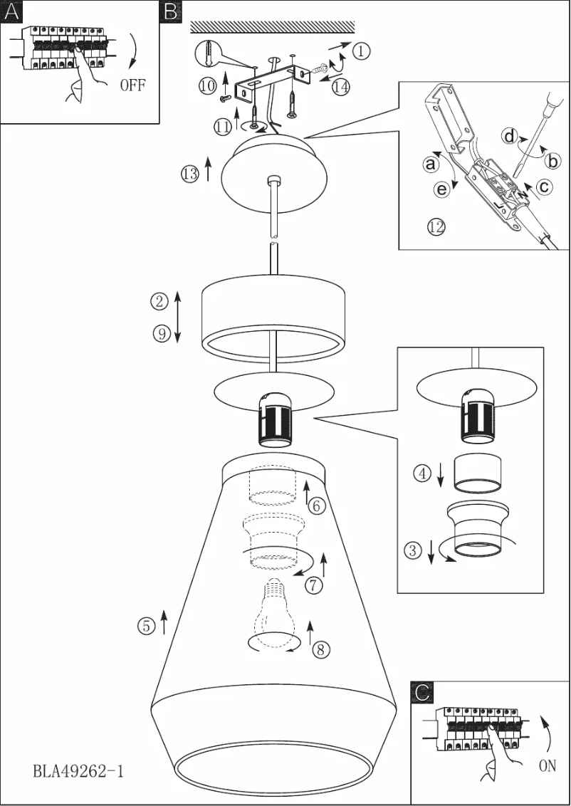 Page n°1 - Manuel utilisateur Eglo Vintage Brixham