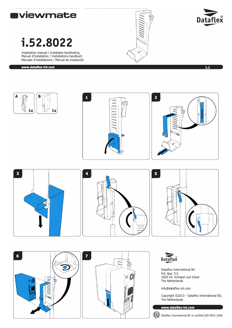 Image de la première page du manuel de l'appareil ViewMate-i SFF-holder