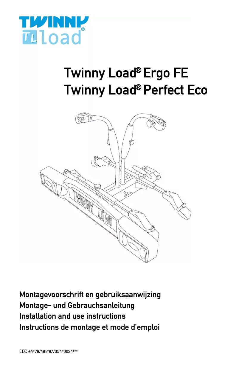 Page 1 de la notice Manuel utilisateur Twinny Load Perfect Eco