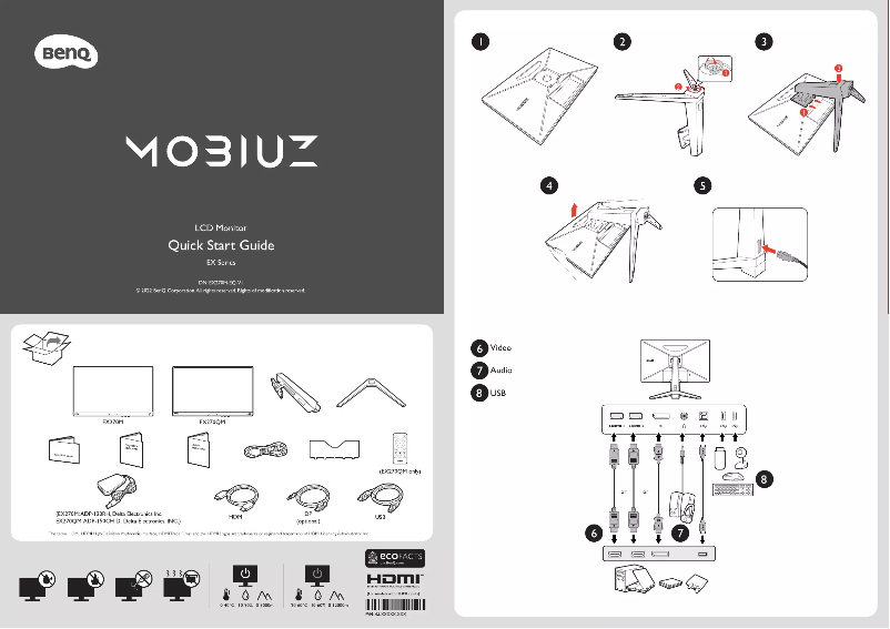 Image de la première page du manuel de l'appareil MOBIUZ EX270QM