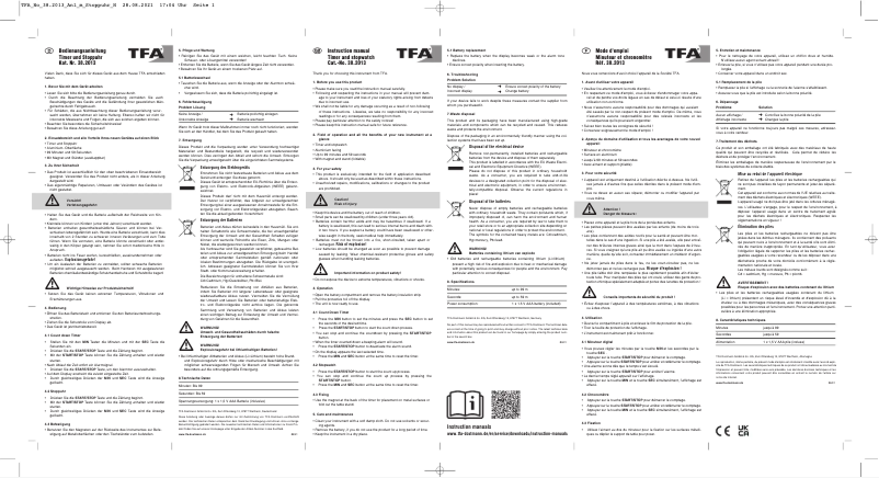 Página 1 del manual Manual de usuario TFA 38.2013.01