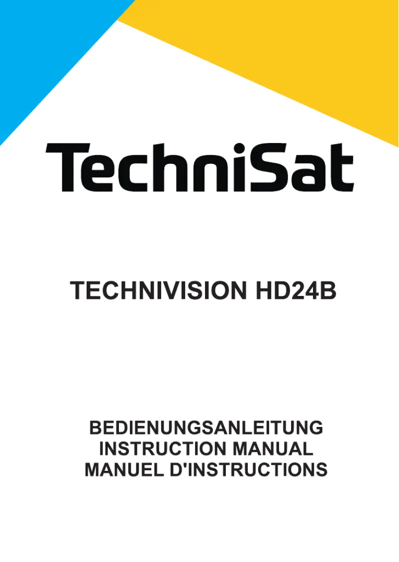 Página 1 del manual Manual de usuario TechniSat TechniVision HD24B