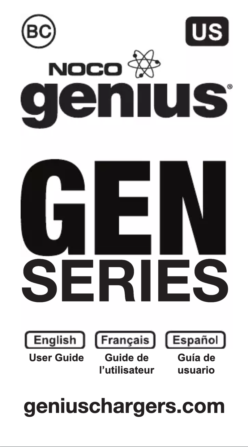 Page 1 de la notice Manuel utilisateur NOCO Genius GEN4