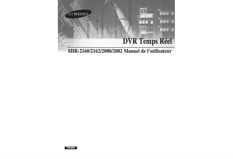 Page 1 de la notice Manuel utilisateur Samsung SHR-2082P500