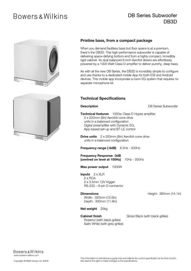 Imagen de la primera página del manual del dispositivo DB3D