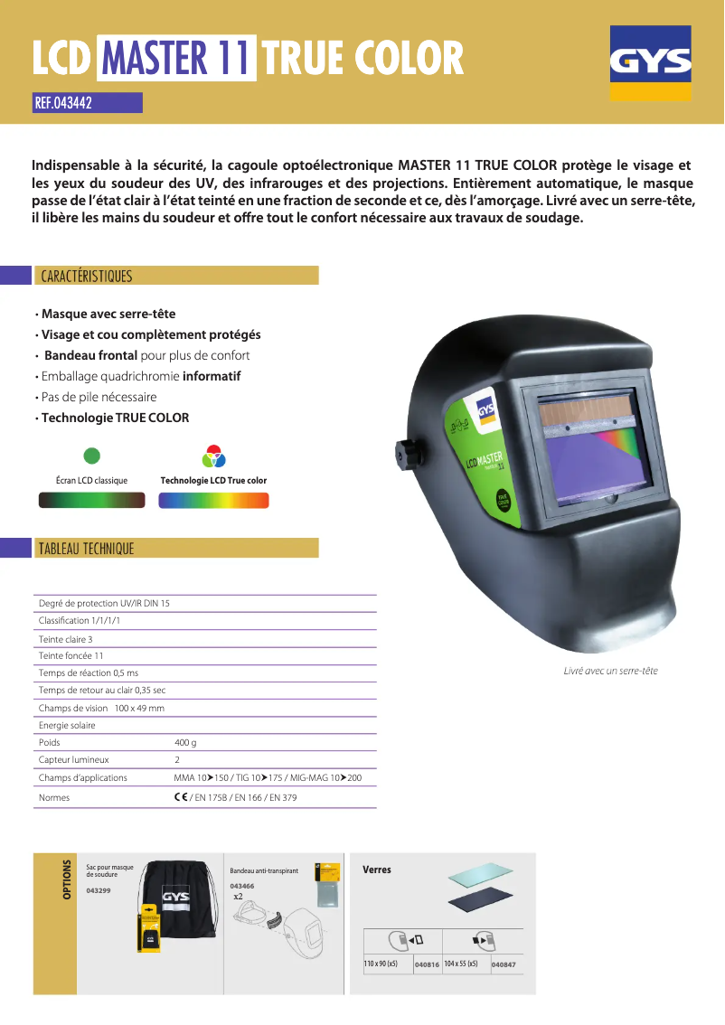 Image de la première page du manuel de l'appareil LCD Master 11