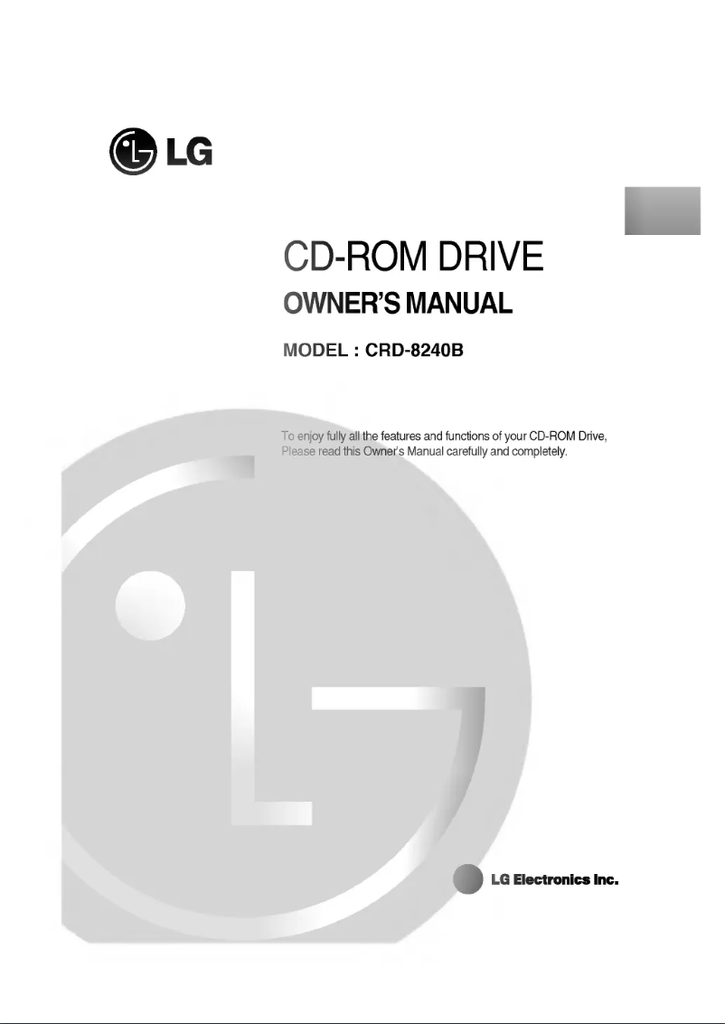 Image de la première page du manuel de l'appareil CRD-8240B