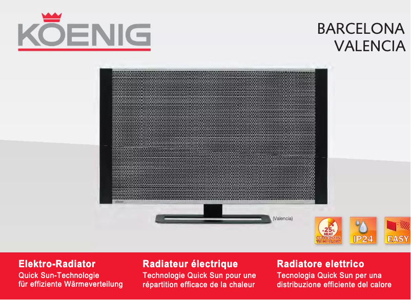 Image de la première page du manuel de l'appareil Valencia B06126