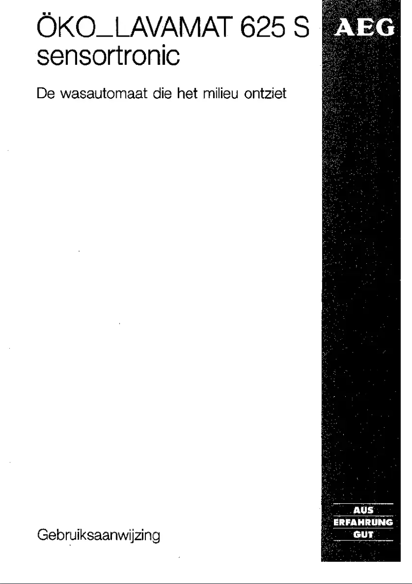 Image de la première page du manuel de l'appareil OKO Lavamat 625 S Sensortronic