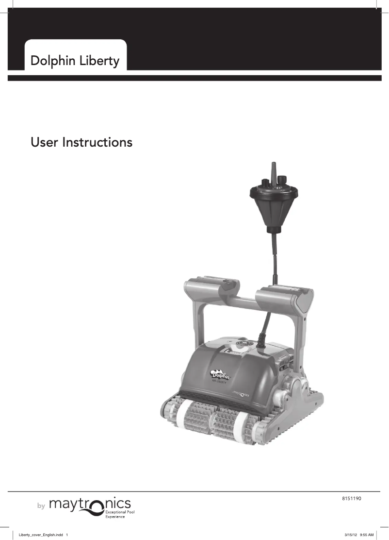Page 1 of the manual User Manual Maytronics Dolphin M5 Liberty