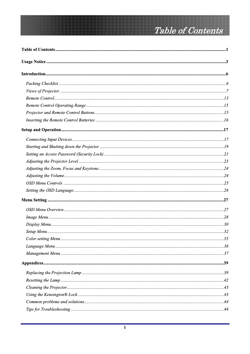 Image de la première page du manuel de l'appareil EP772