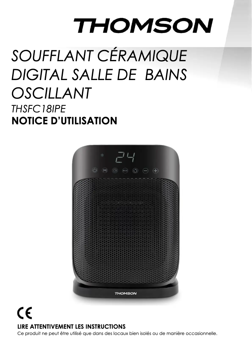 Image de la première page du manuel de l'appareil THSFC18IPE