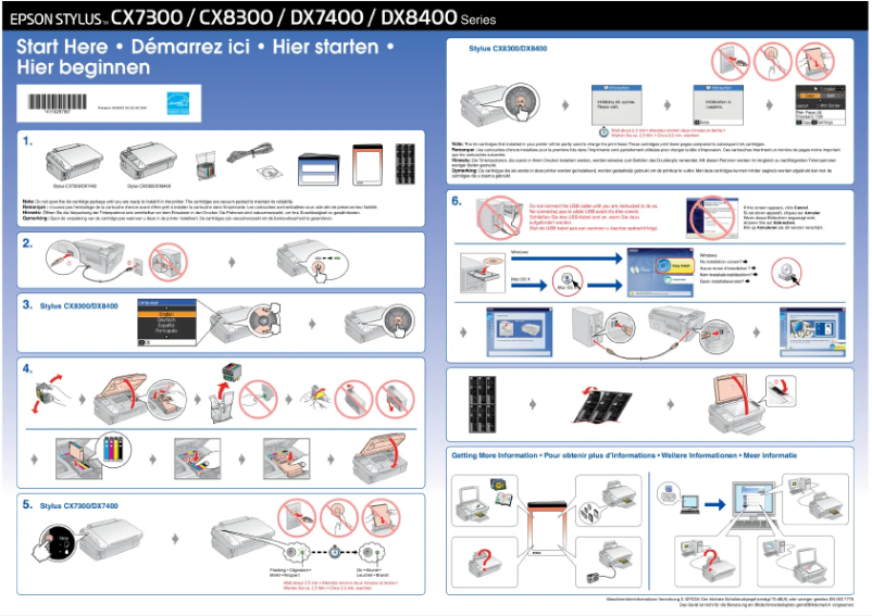 Page n°1 - Manuel utilisateur Epson Stylus DX7400