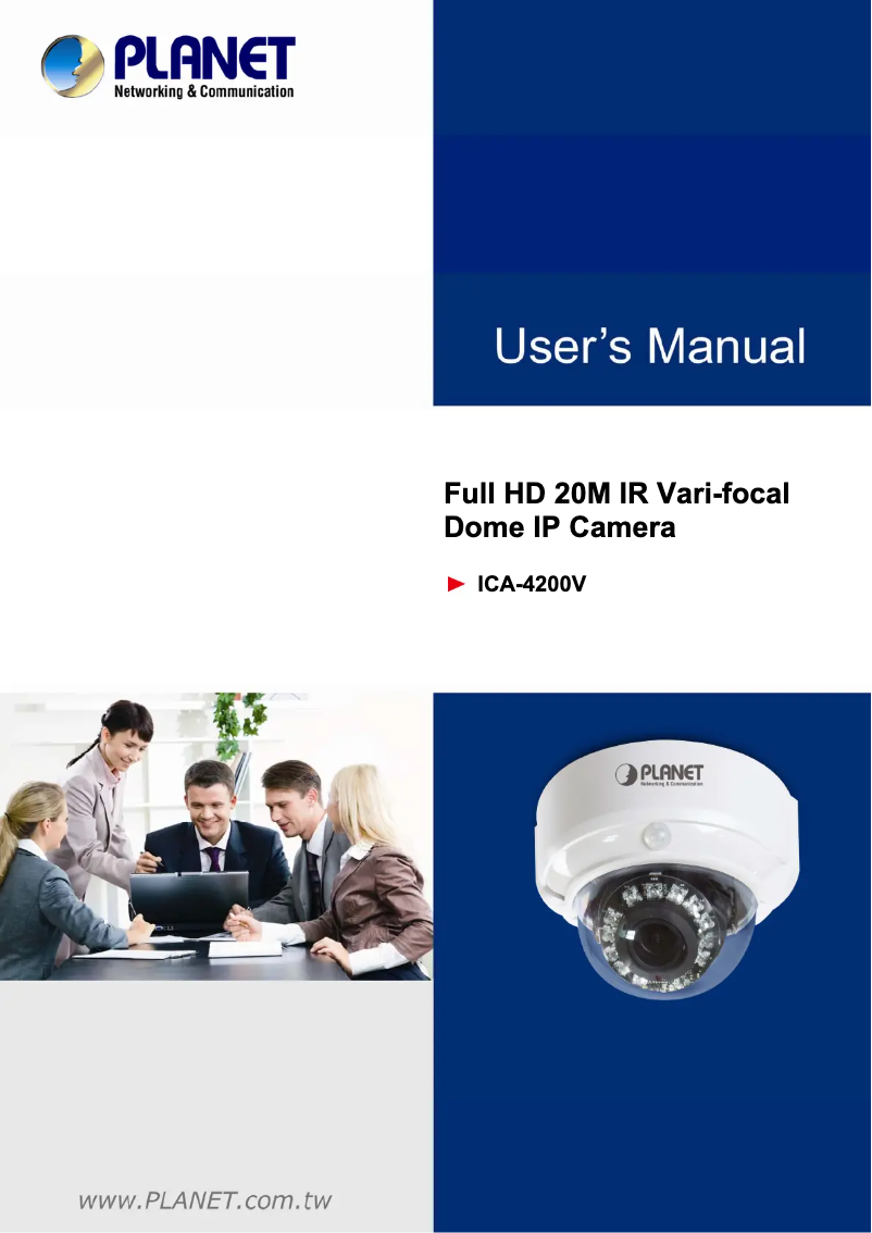 Page 1 de la notice Manuel utilisateur Planet ICA-4200V