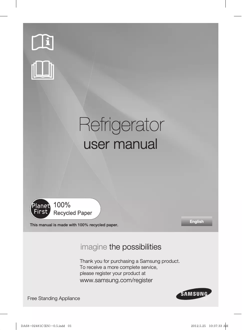 Página 1 del manual Manual de usuario Samsung RFG26MESL