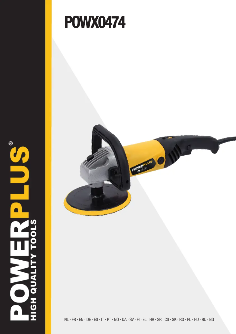 Page 1 de la notice Manuel utilisateur PowerPlus POWX0474