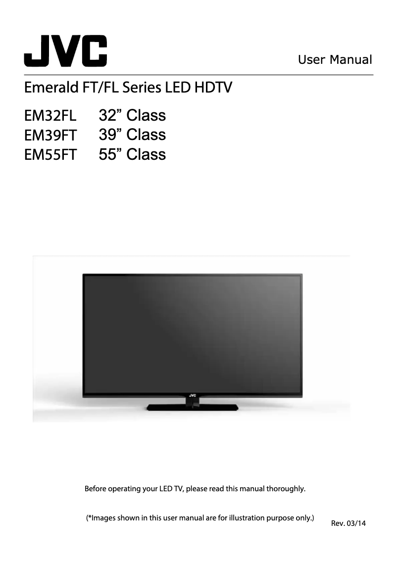 Page n°1 - Manuel utilisateur JVC EM32FL