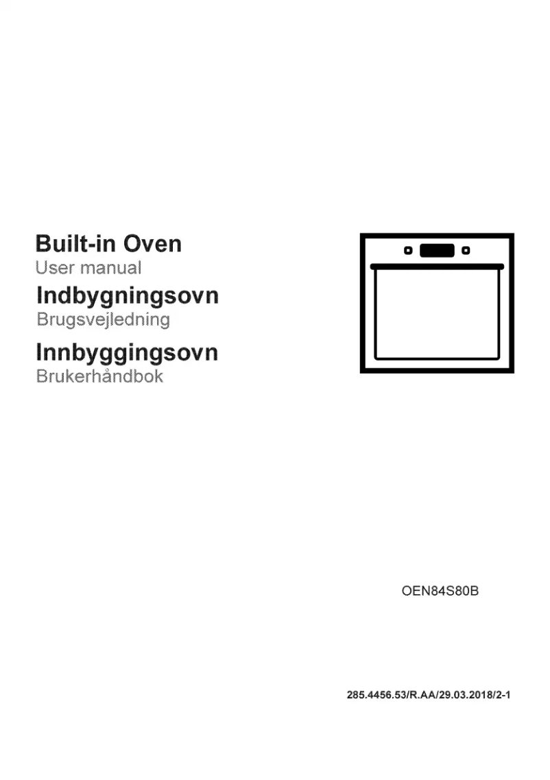 Page 1 de la notice Manuel utilisateur Blomberg OEN 84S80 B