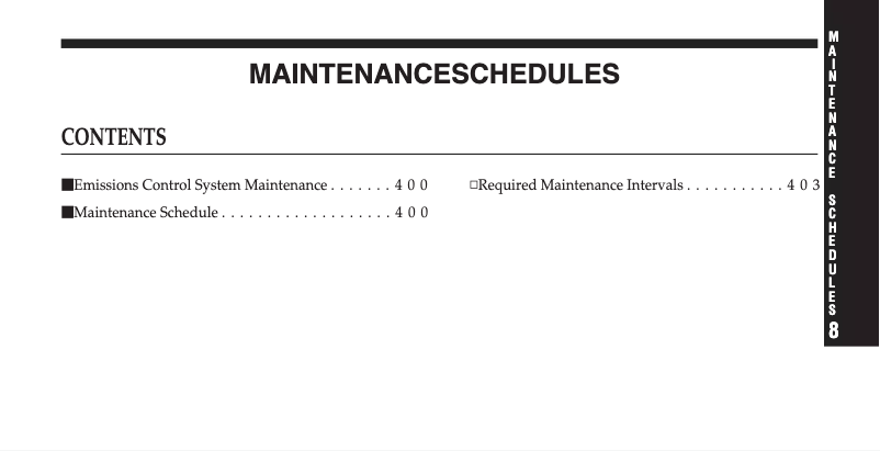 Page n°1 - Manuel d'utilisation et d'entretien Jeep Patriot (2008)