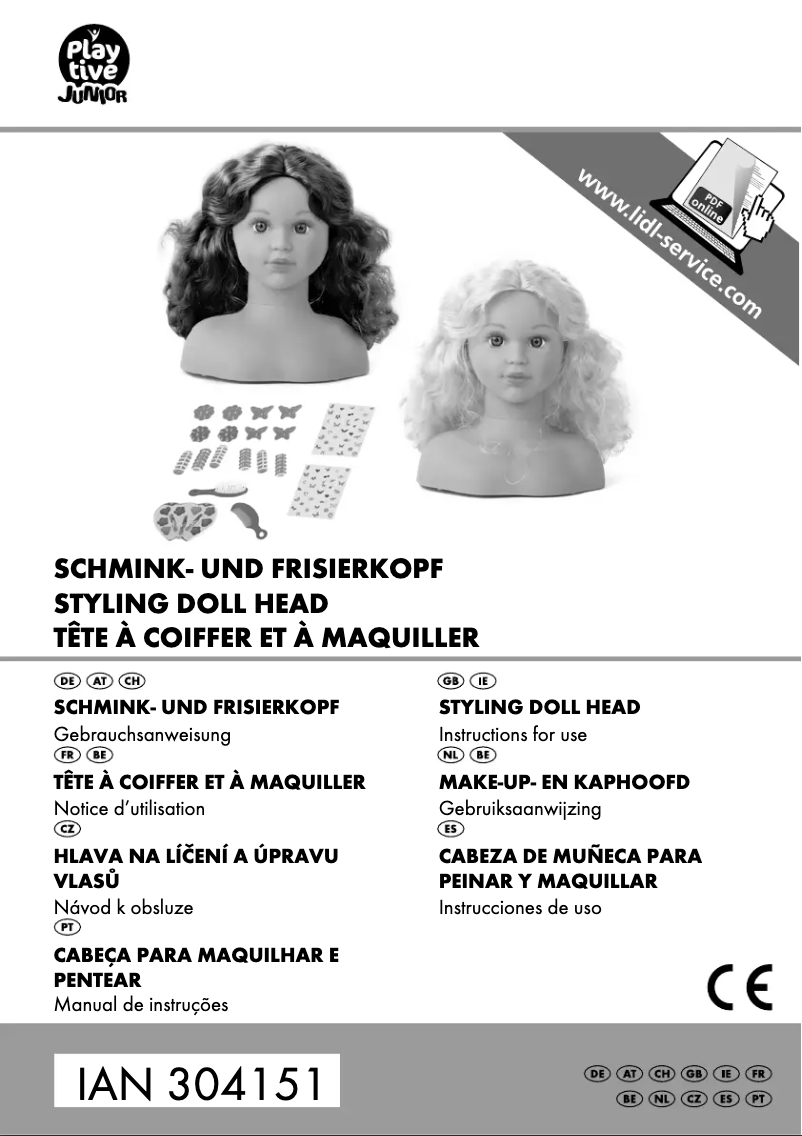 Page 1 de la notice Manuel utilisateur Playtive IAN 304151