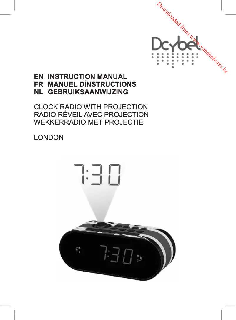 Image de la première page du manuel de l'appareil London