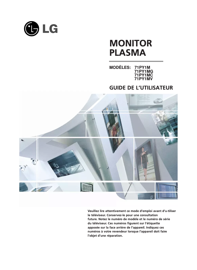 Page n°1 - Manuel utilisateur LG 71PY1M