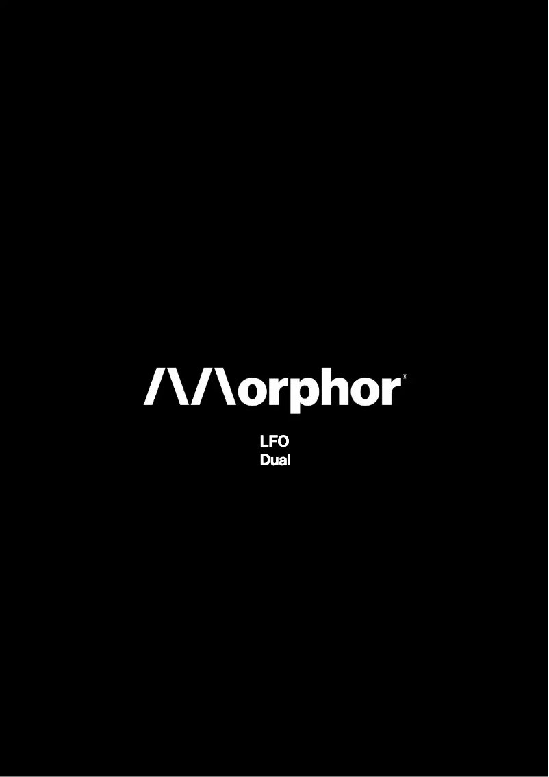Page n°1 - Manuel utilisateur Morphor LFO Dual