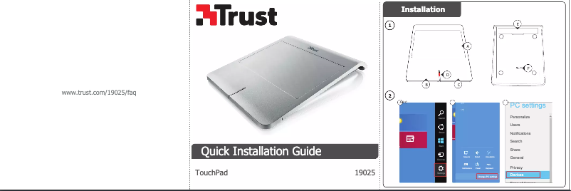 Page n°1 - Manuel utilisateur Trust Glyte