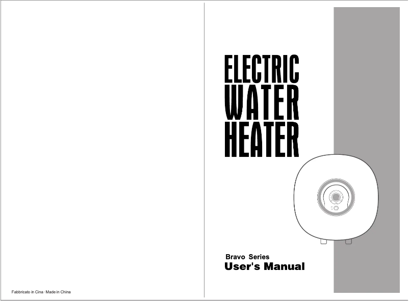 Page 1 de la notice Manuel utilisateur Ferroli Bravo
