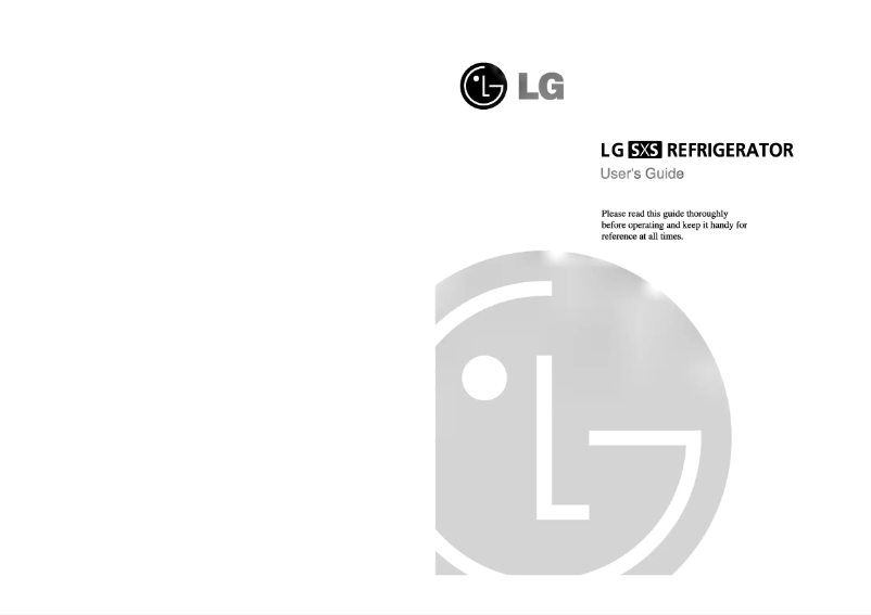 Page 1 de la notice Manuel utilisateur LG GR-267EAF