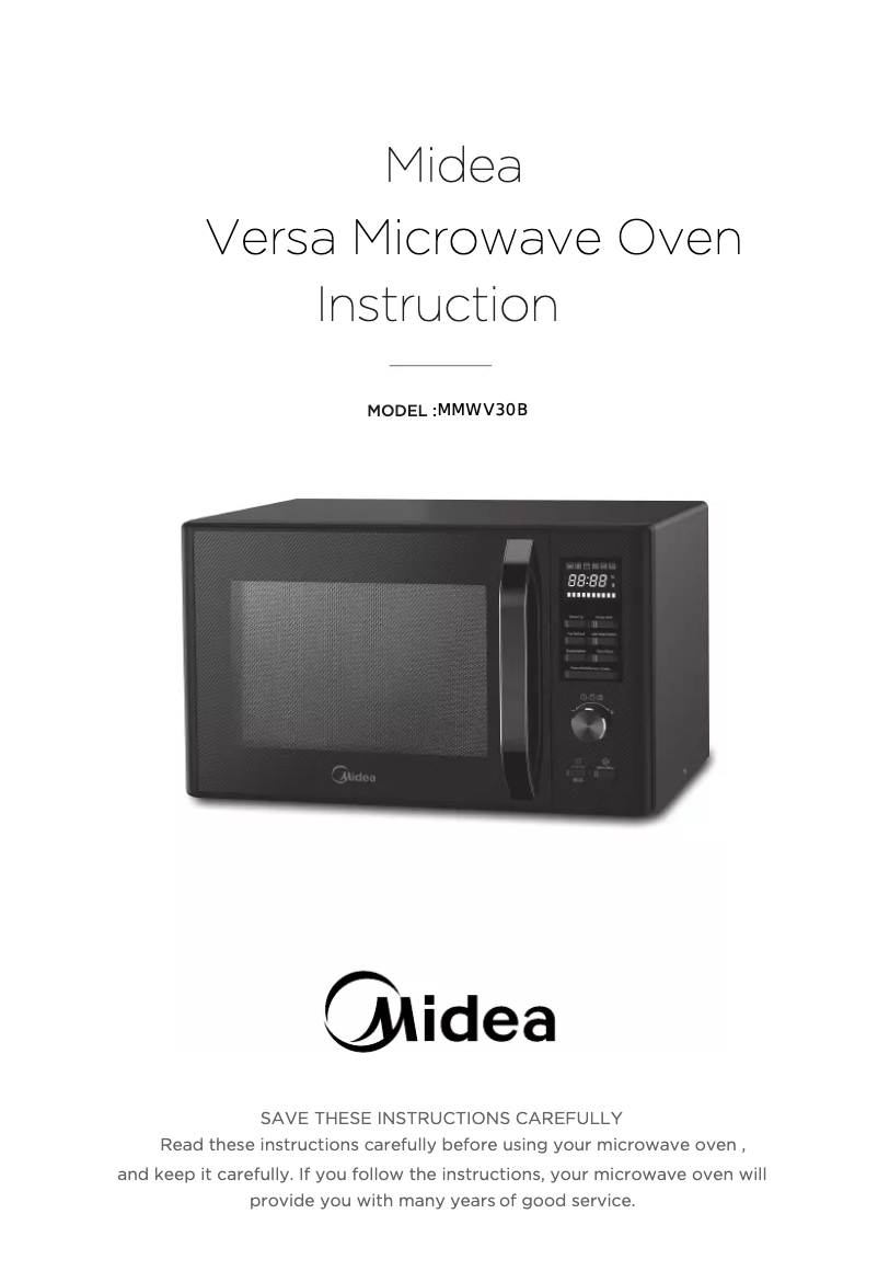 Página 1 del manual Manual de instrucciones Midea MMWV30B