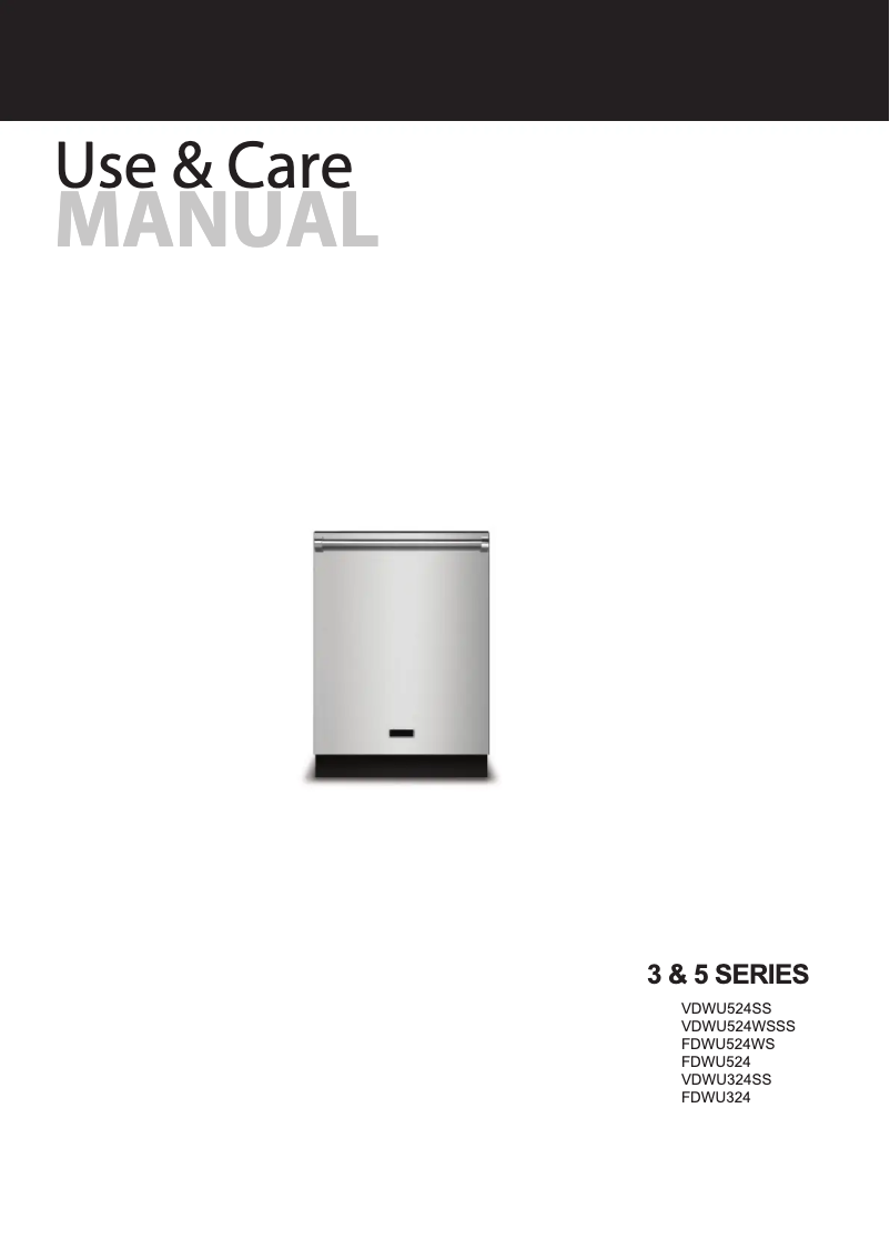 Page 1 de la notice Manuel d'utilisation et d'entretien Viking FDWU324