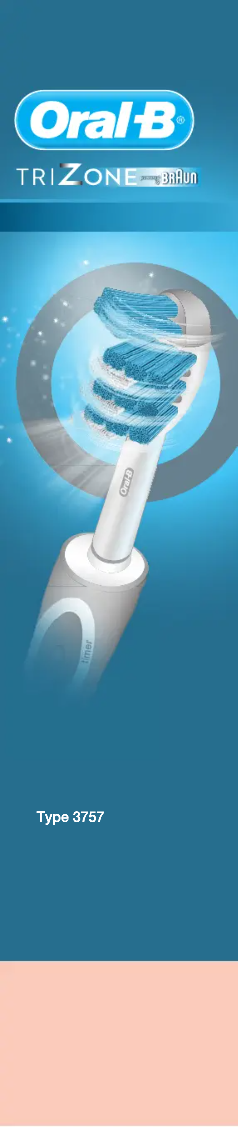 Page 1 de la notice Manuel utilisateur Oral-B Vitality Plus TriZone