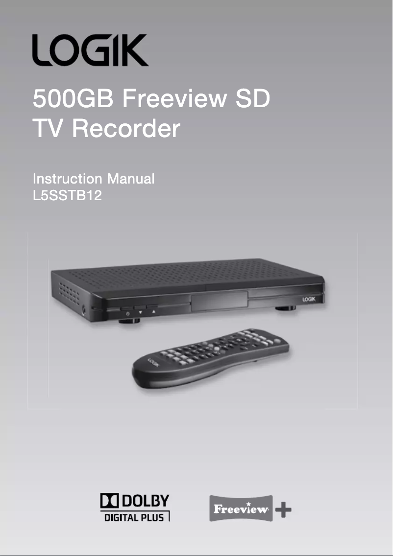 Página 1 del manual Manual de usuario Logik L5SSTB12