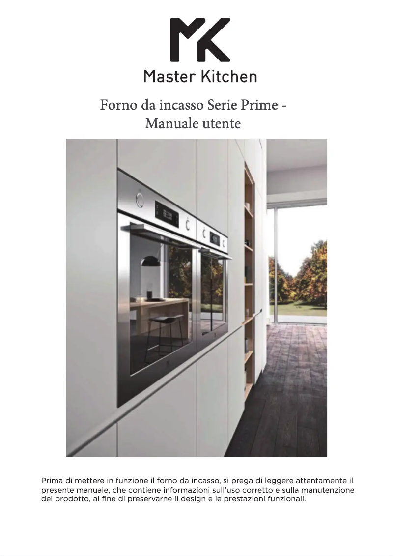 Page 1 de la notice Manuel utilisateur Master Kitchen MKO 82/12 M BK