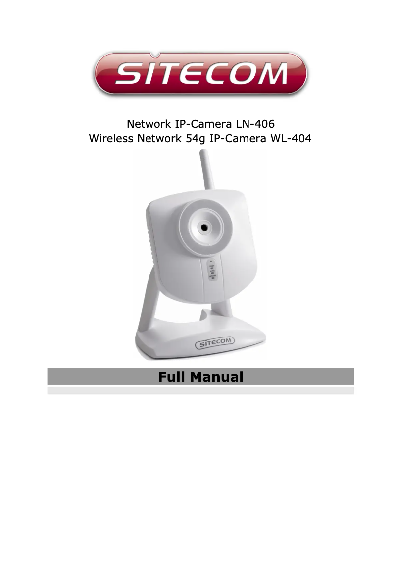 Page 1 de la notice Manuel utilisateur Sitecom WL-404