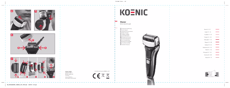 Page 1 of the manual User Manual Koenic KSH 4220 WD