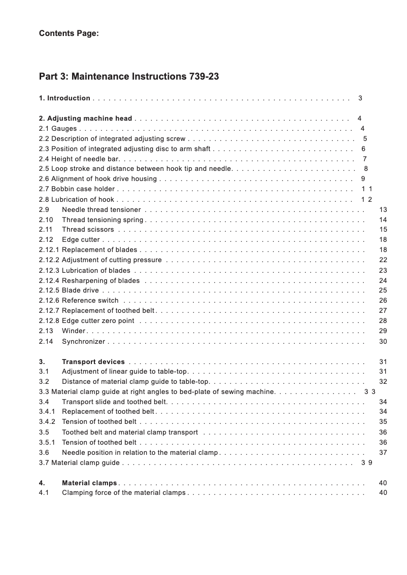 Page n°1 - Manuel utilisateur Dürkopp Adler 739-23