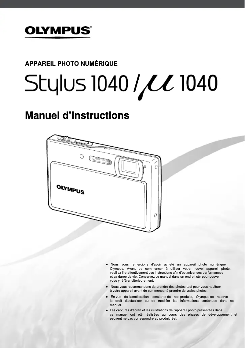 Imagen de la primera página del manual del dispositivo Stylus 1040