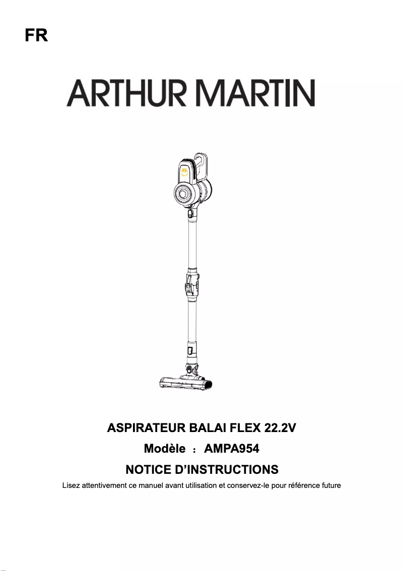 Página 1 del manual Manual de usuario Arthur Martin AMPA954