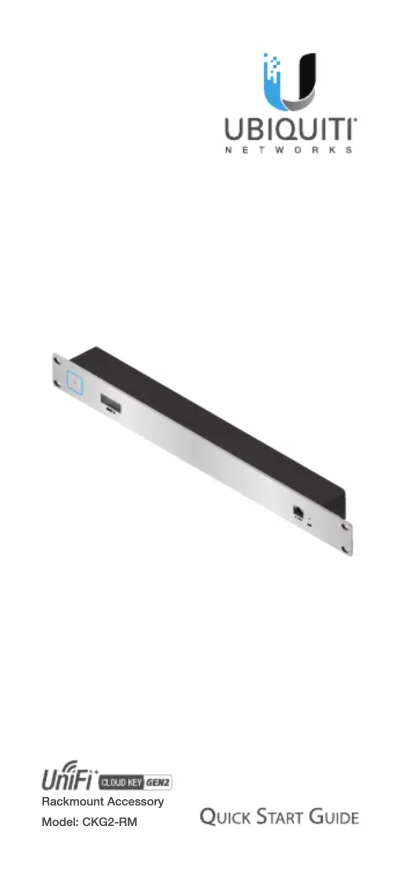 Image de la première page du manuel de l'appareil UniFi Cloud Key Gen2 CKG2-RM