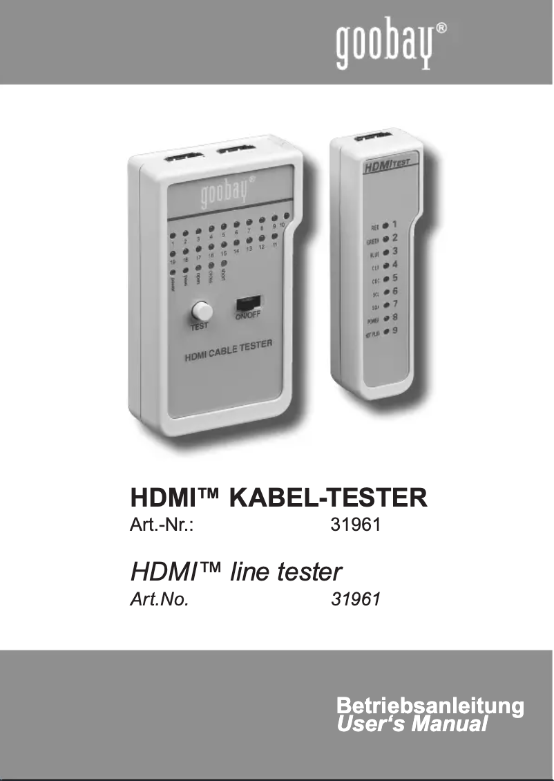 Page 1 de la notice Manuel utilisateur Wentronic 31961