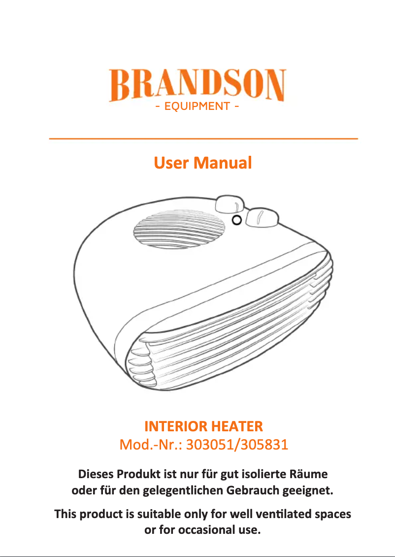 Página 1 del manual Manual de usuario Brandson 305831