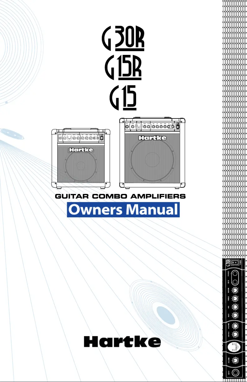 Page 1 de la notice Manuel utilisateur Hartke G30R