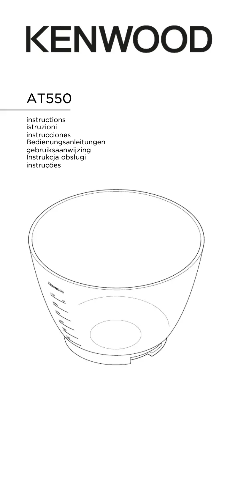 Página 1 del manual Manual de usuario Kenwood AT550